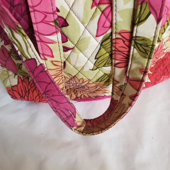 Vera Bradley Hello Dahlia bag 14in x 13in x 4in - Picture 5 of 6